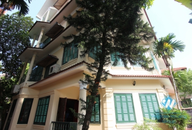 French style, unfurnished house for rent in To Ngoc Van, Tay Ho, Ha noi